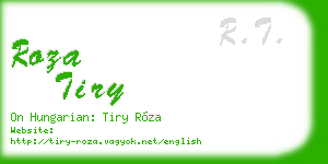 roza tiry business card